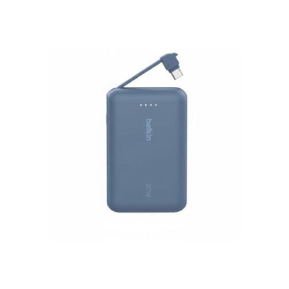 BELKIN PowerBank 10.000mAh 20W avec câble intégré (Bleu)