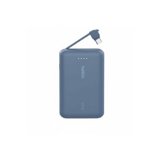 BELKIN PowerBank 10.000mAh 20W avec câble intégré (Bleu)
