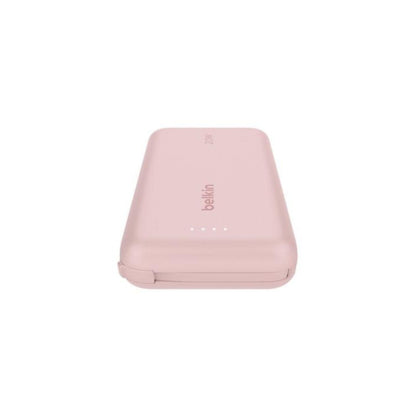 BELKIN PowerBank 10.000mAh 20W avec câble intégré (Rose)