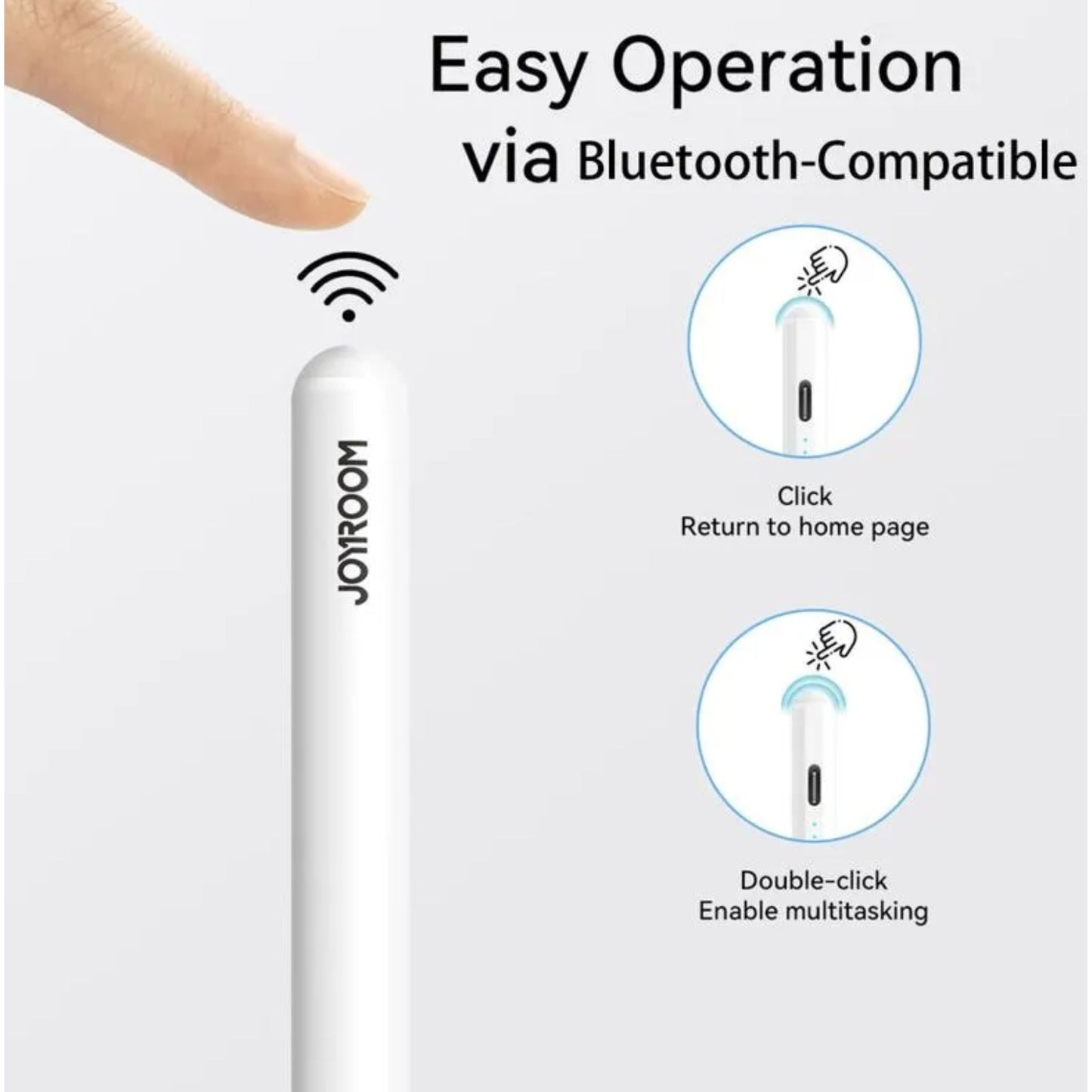 Stylet pour iPad (avec 2 Pointes de Remplacement) Blanc