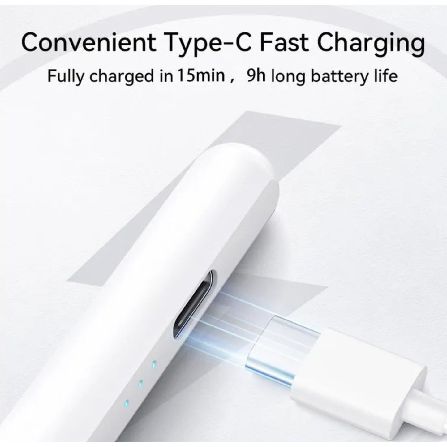Stylet pour iPad (avec 2 Pointes de Remplacement) Blanc
